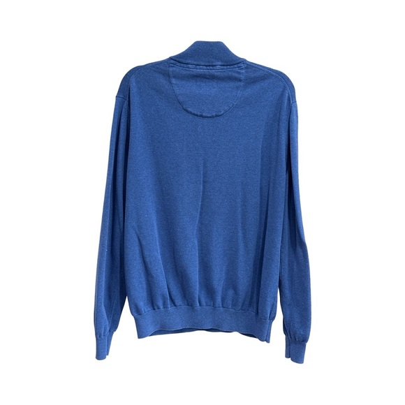 ANDRE Men's Vibrant Blue Zip-Up Sweater - Picture 3 of 8